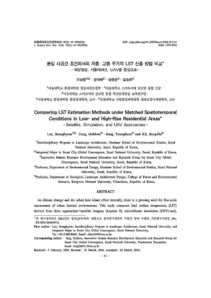 Comparing LST Estimation Methods under Matched Spatiotemporal Conditions in Low- and High-Rise Residential Areas: Satellite, Simulation, and UAV Approaches